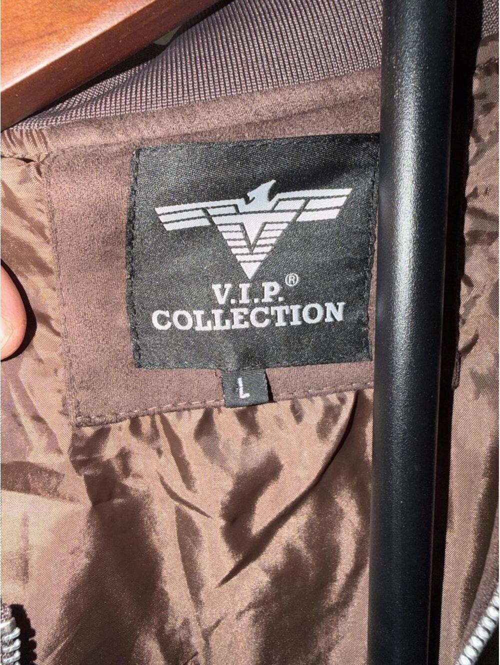 V.I.P. Collection Brown Bomber Jacket - Picture 6 of 6